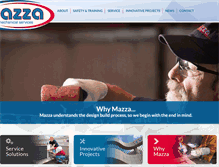 Tablet Screenshot of mazza-hvac.com